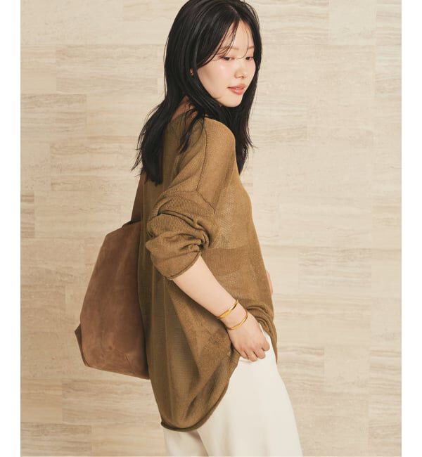 Plage「Linen/ny long プルオーバー」|ニット・セーター|