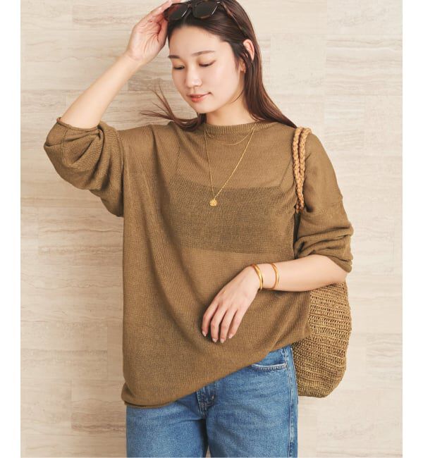Plage「Linen/ny long プルオーバー」|ニット・セーター|