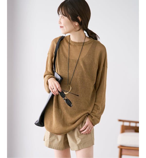 Plage「Linen/ny long プルオーバー」|ニット・セーター|