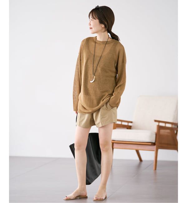 Plage「Linen/ny long プルオーバー」|ニット・セーター|