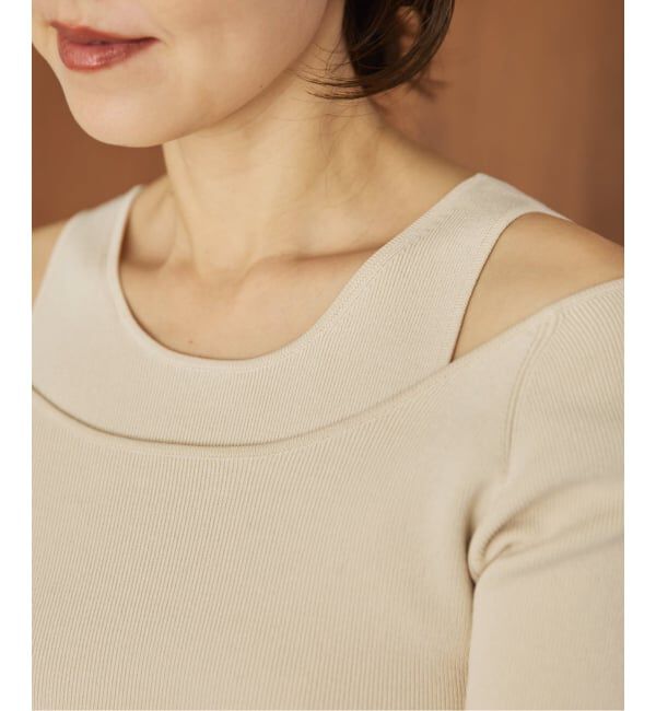 Plage「layered rib ニットT」|ニット・セーター|