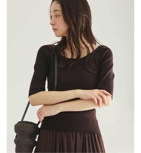 Plage「layered rib ニットT」|ニット・セーター|