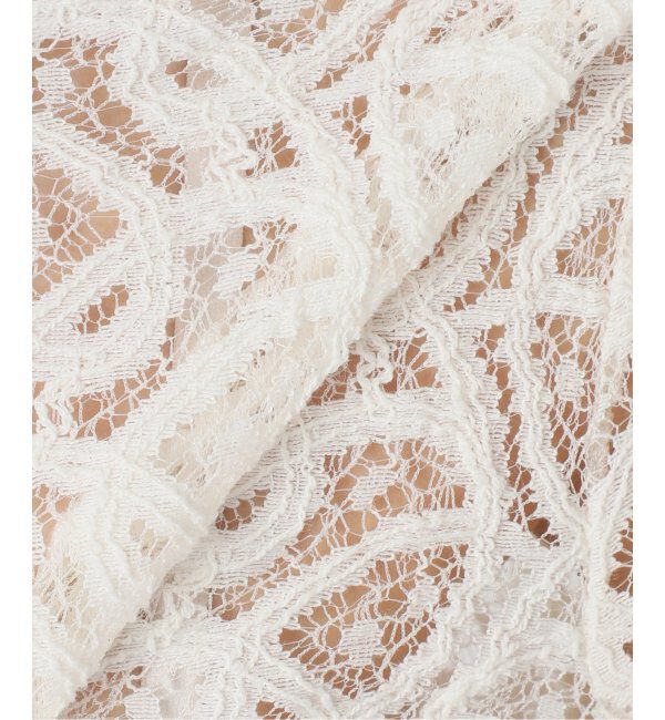 IENA「《追加》ペイズリー ストレッチレースプルオーバー」|Tシャツ・カットソー|