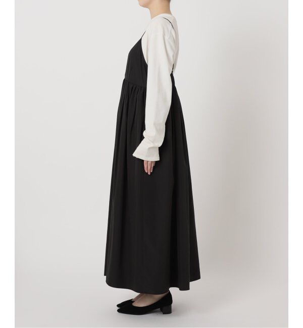 SLOBE IENA「《WEB限定/追加2》タフタギャザーキャミワンピース」|ワンピース|