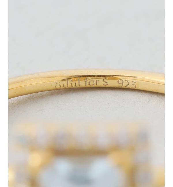 SLOBE IENA「《WEB限定/追加》ODUL SLOBE別注 スクエアカットリング」|リング|