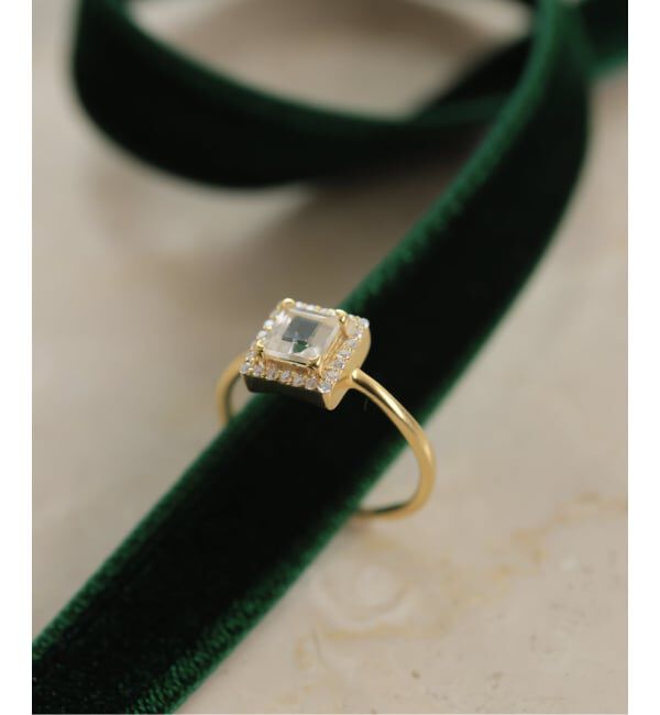 SLOBE IENA「《WEB限定/追加》ODUL SLOBE別注 スクエアカットリング」|リング|