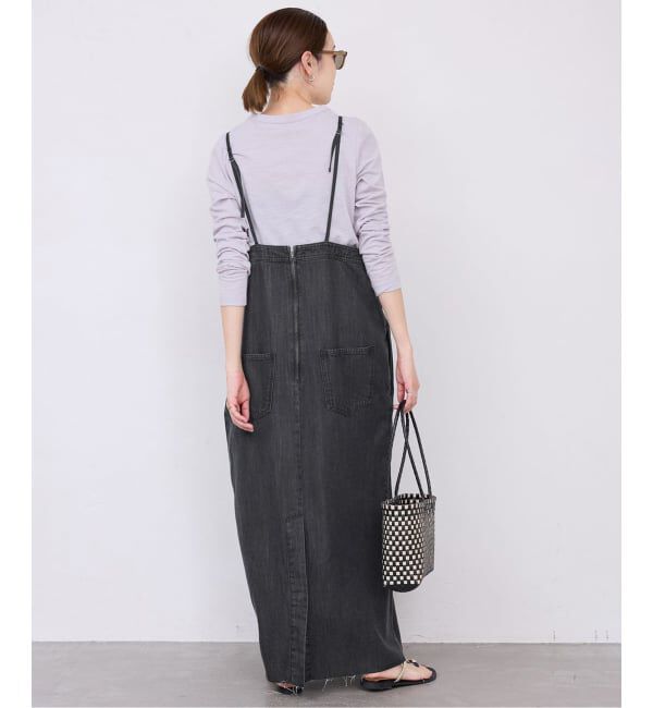 SLOBE IENA「LEDENIM ナローフレアデニムジャンパースカート」|ワンピース|