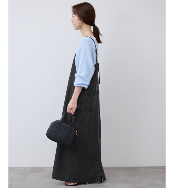 SLOBE IENA「LEDENIM ナローフレアデニムジャンパースカート」|ワンピース|