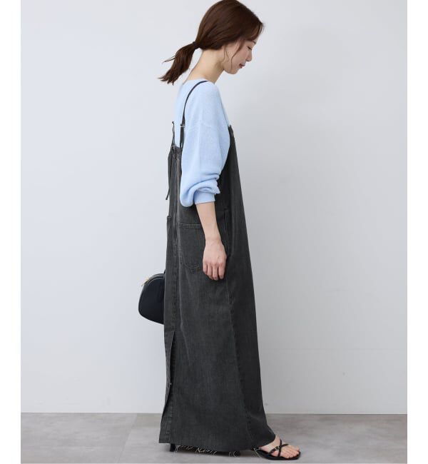 SLOBE IENA「LEDENIM ナローフレアデニムジャンパースカート」|ワンピース|