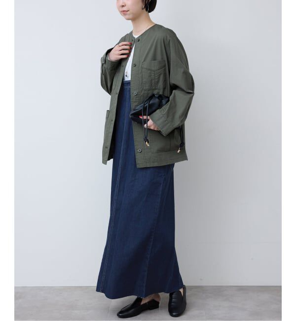 SLOBE IENA「LEDENIM ナローフレアデニムジャンパースカート」|ワンピース|