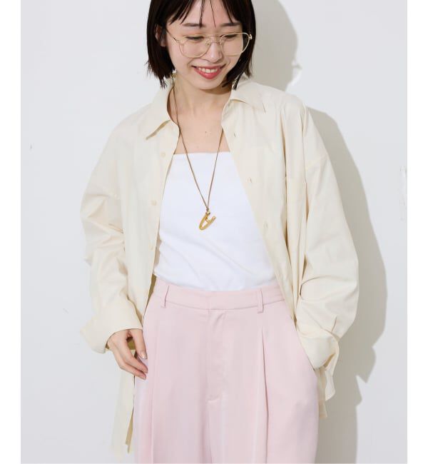 SLOBE IENA「《UVカット》ポプリン2WAYシャツ」|シャツ・ブラウス|ナチュラル