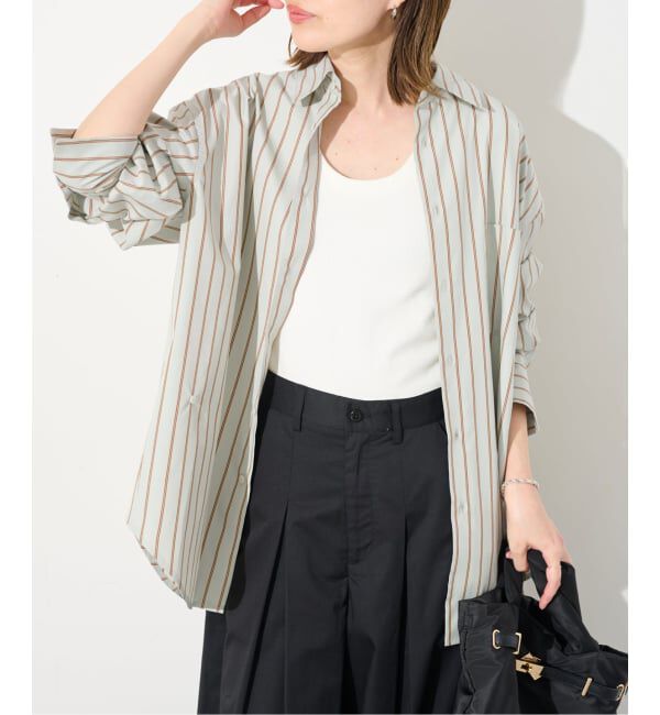 SLOBE IENA「《UVカット》ポプリン2WAYシャツ」|シャツ・ブラウス|