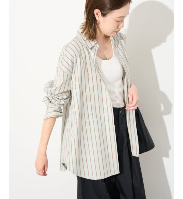 SLOBE IENA「《UVカット》ポプリン2WAYシャツ」|シャツ・ブラウス|