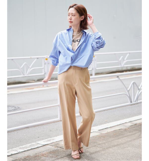 SLOBE IENA「《UVカット》ポプリン2WAYシャツ」|シャツ・ブラウス|