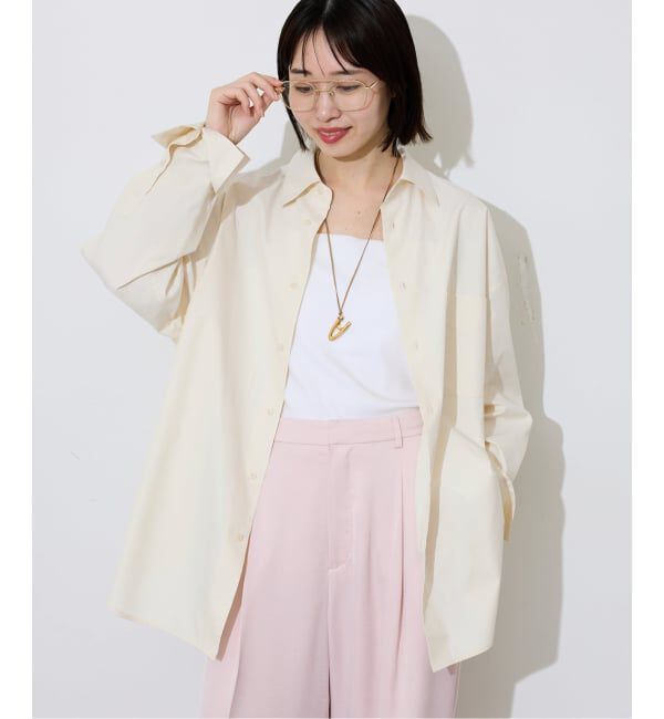 SLOBE IENA「《UVカット》ポプリン2WAYシャツ」|シャツ・ブラウス|