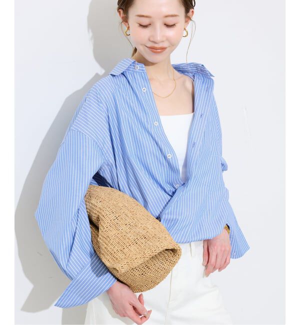 SLOBE IENA「《UVカット》ポプリン2WAYシャツ」|シャツ・ブラウス|