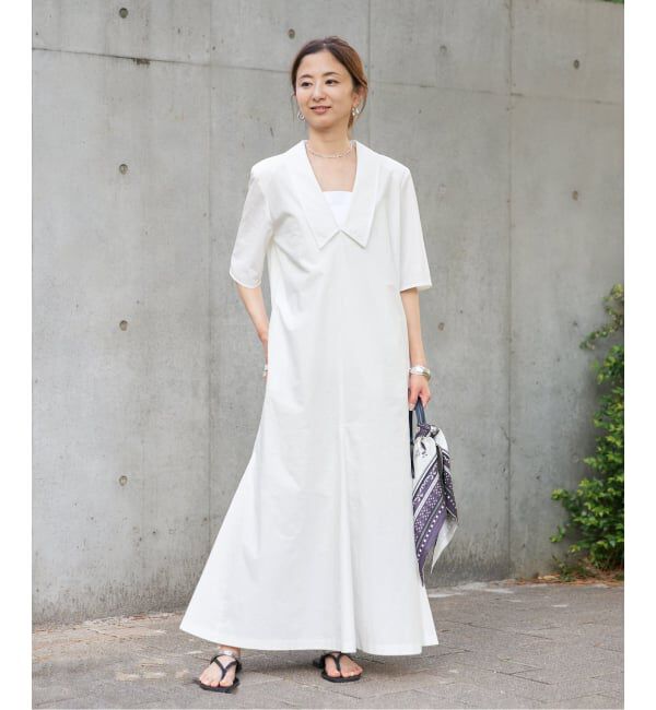 VERMEIL par iena「Cotton Linen Flare Dress」|ワンピース|