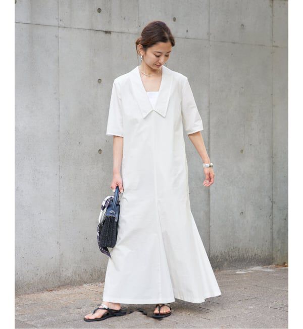 VERMEIL par iena「Cotton Linen Flare Dress」|ワンピース|