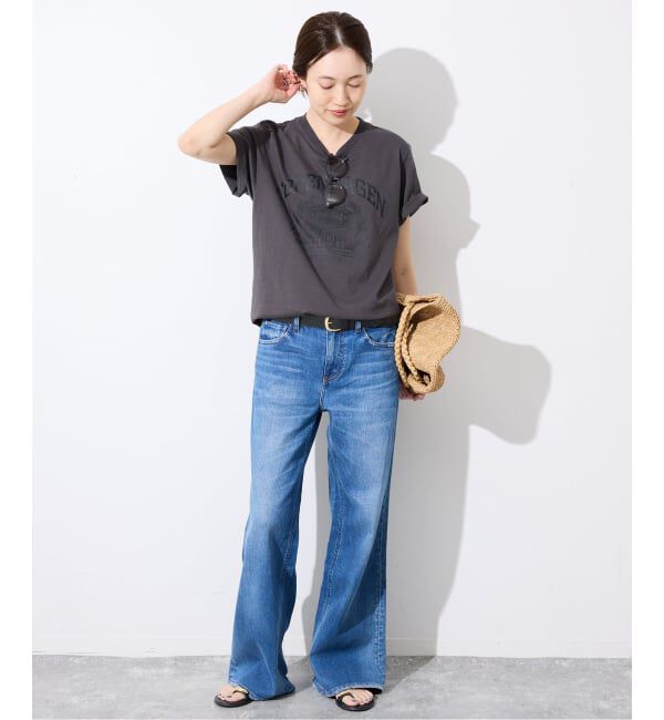 SLOBE IENA「SLOBE ラウンドバックル太ベルト」|ベルト|