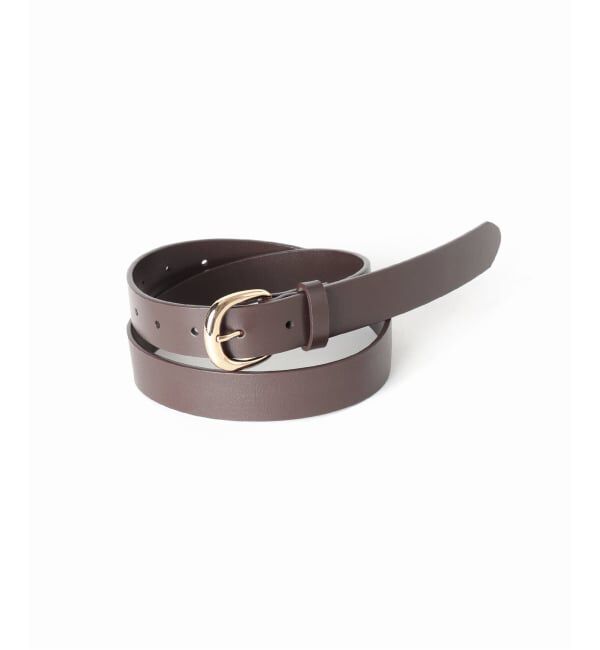 SLOBE IENA「SLOBE ラウンドバックル太ベルト」|ベルト|