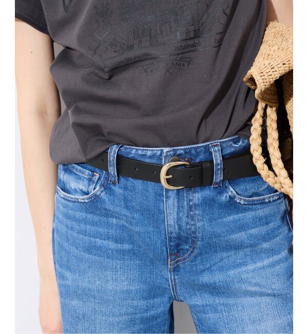 SLOBE IENA「SLOBE ラウンドバックル太ベルト」|ベルト|