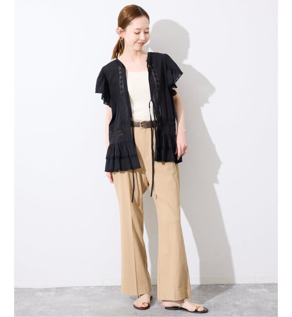 SLOBE IENA「SLOBE ラウンドバックル太ベルト」|ベルト|