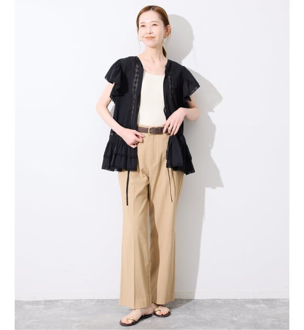 SLOBE IENA「SLOBE ラウンドバックル太ベルト」|ベルト|