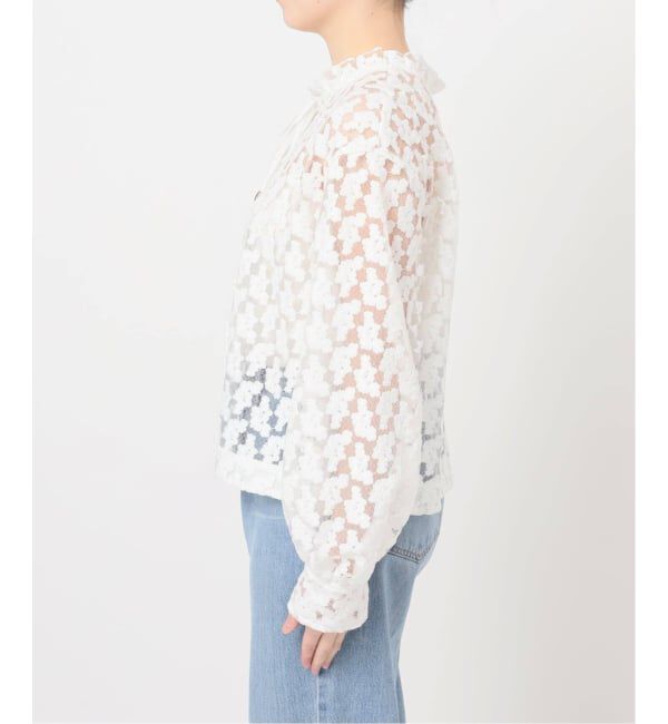 IENA「《追加》フラワー刺繍レース2WAYブラウス」|シャツ・ブラウス|