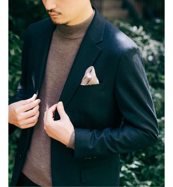 EDIFICE「SUPER 120&rsquo;s ウールサキソニー 2ボタン ジャケット【セットアップ着用可能】」|テーラードジャケット|