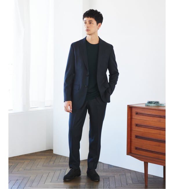 EDIFICE「SUPER 120&rsquo;s ウールサキソニー 2ボタン ジャケット【セットアップ着用可能】」|テーラードジャケット|