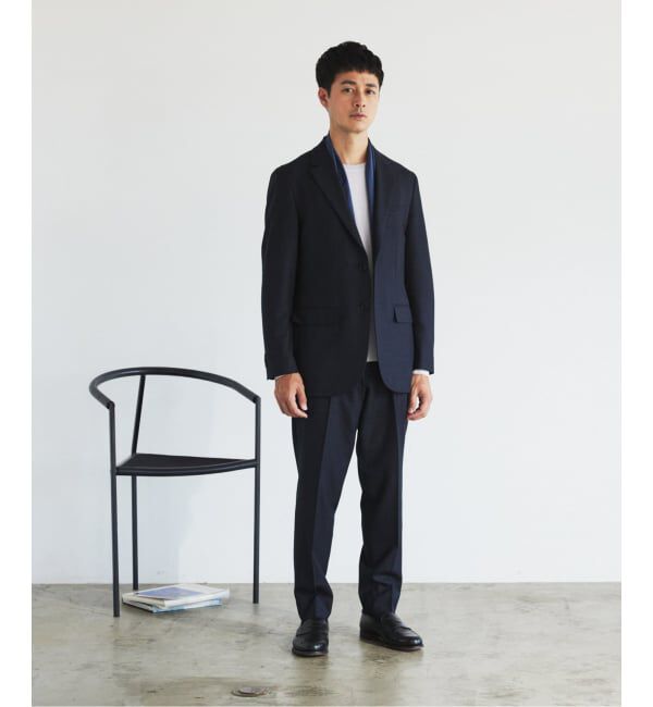 EDIFICE「SUPER 120&rsquo;s ウールサキソニー 2ボタン ジャケット【セットアップ着用可能】」|テーラードジャケット|