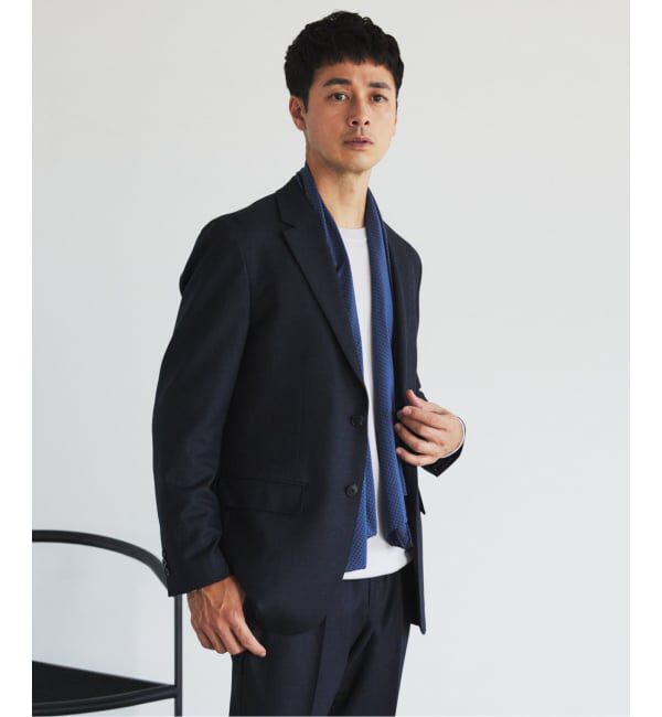 EDIFICE「SUPER 120&rsquo;s ウールサキソニー 2ボタン ジャケット【セットアップ着用可能】」|テーラードジャケット|
