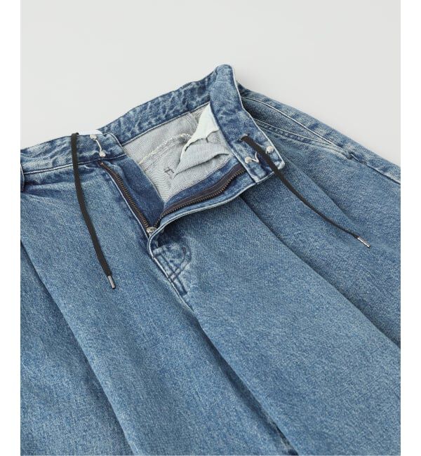 EDIFICE「TANAKA (タナカ) HAKAMA JEAN SHORTS」|デニム|