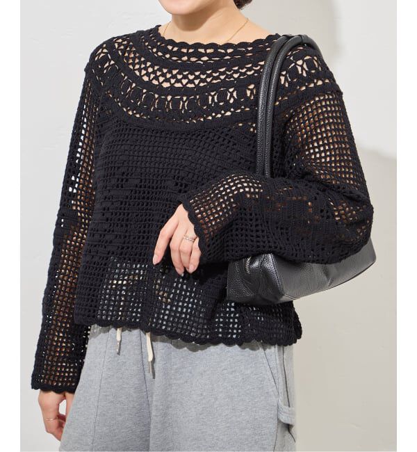 JOURNAL STANDARD「CROCHET 2WAY プルオーバー」|ニット・セーター|