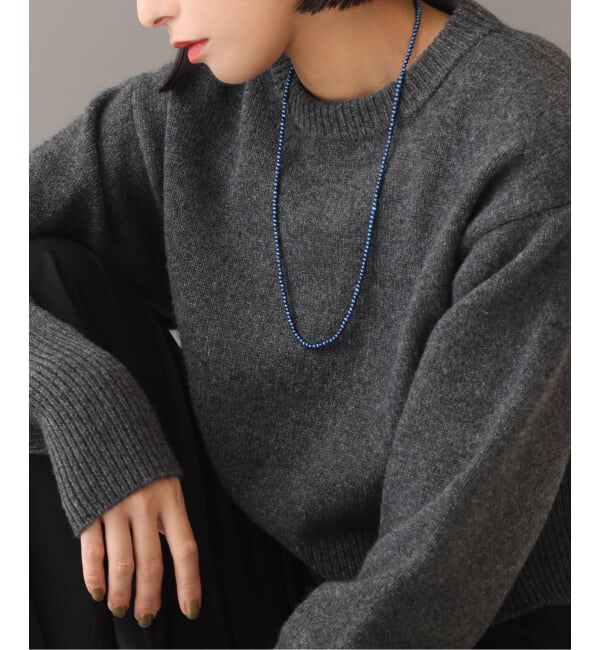 Lilas by Spick&Span「インディゴパール3mm60cmネックレス K10」|ネックレス|