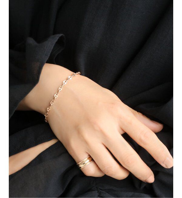 Lilas by Spick&Span「6mm甲丸ミル打ちピンキーリング K10」|リング|