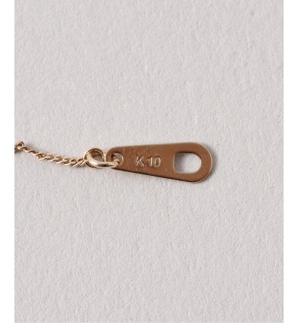 Lilas by Spick&Span「オーバルダイヤクリップチェーンYネックレス K10」|ネックレス|