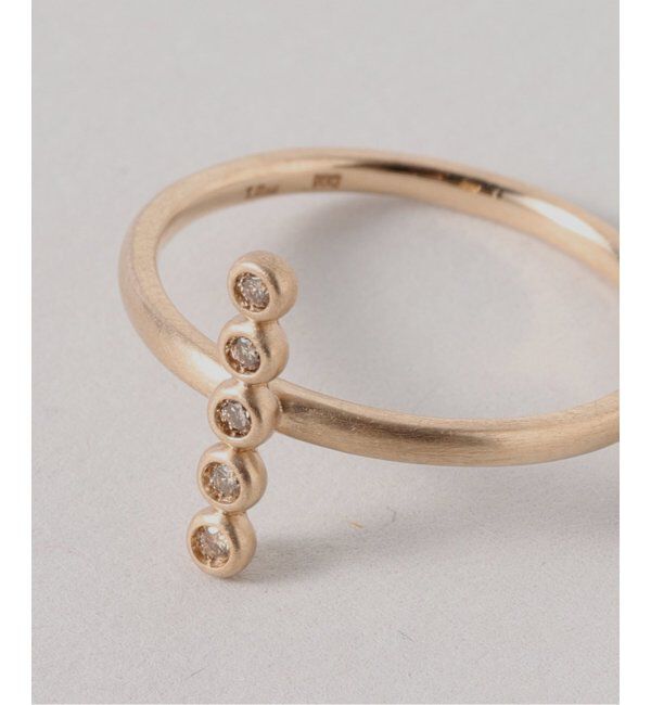 Lilas by Spick&Span「ブラウンダイヤクロスリング K10」|リング|