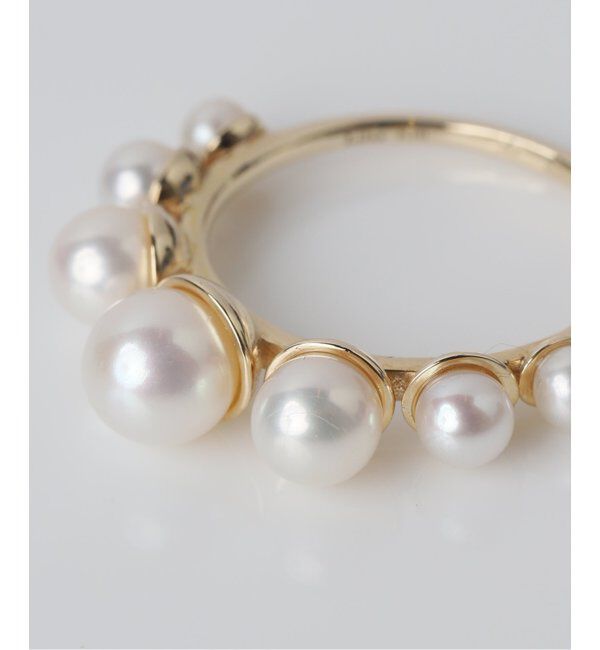 Lilas by Spick&Span「グラデーションパールリング K10」|リング|