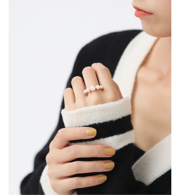 Lilas by Spick&Span「グラデーションパールリング K10」|リング|