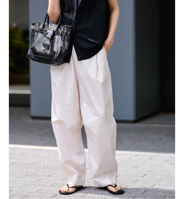 FRAMeWORK「≪新色 / 追加≫コットンイージータックバレルパンツ」|その他|ピンク B