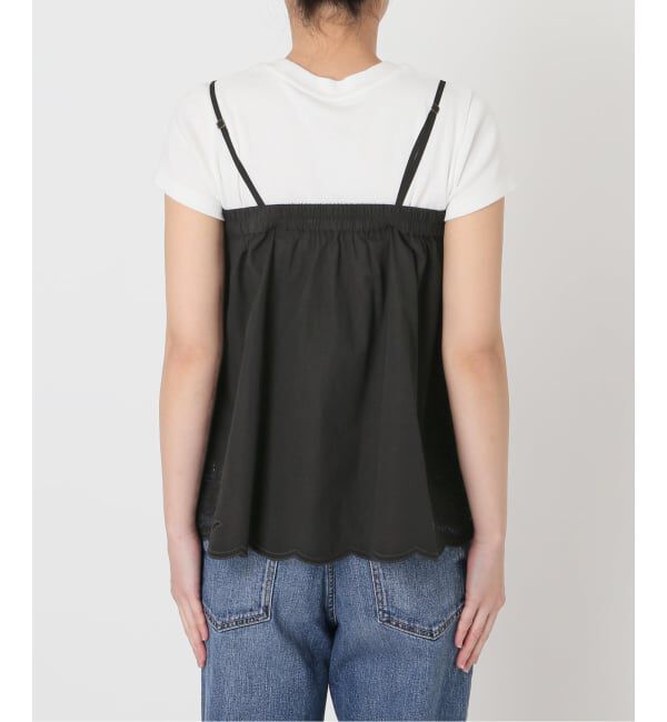 Spick and Span「カットワークエンブロイダリーキャミソール」|キャミソール|