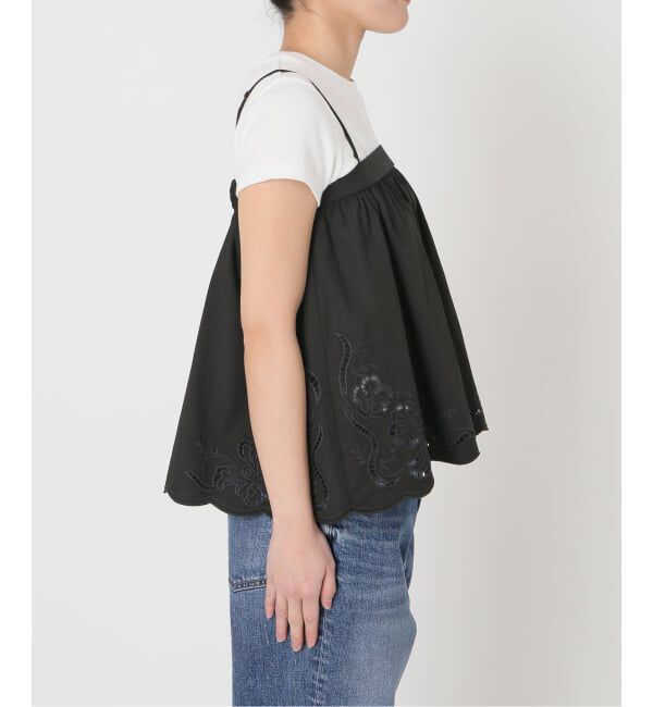 Spick and Span「カットワークエンブロイダリーキャミソール」|キャミソール|
