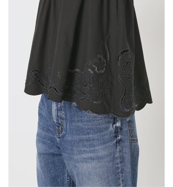 Spick and Span「カットワークエンブロイダリーキャミソール」|キャミソール|