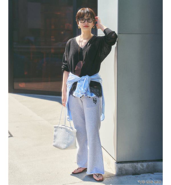 FRAMeWORK「シアーアゼVネックプルオーバー」|ニット・セーター|