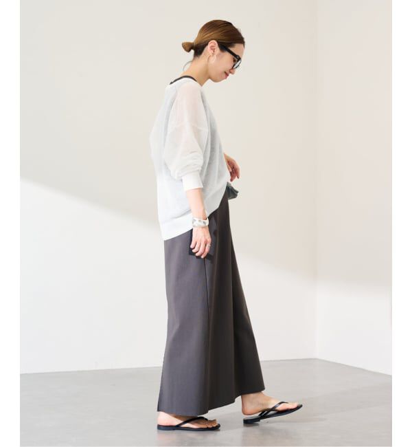 FRAMeWORK「シアーアゼVネックプルオーバー」|ニット・セーター|