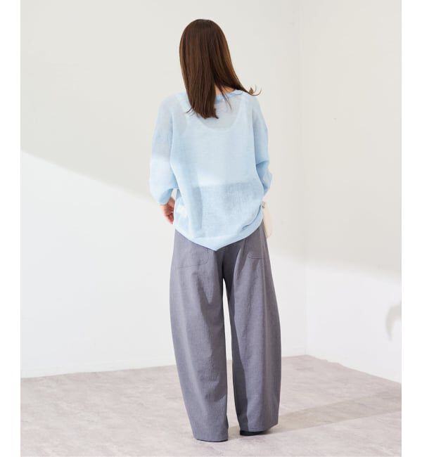 FRAMeWORK「シアーアゼVネックプルオーバー」|ニット・セーター|