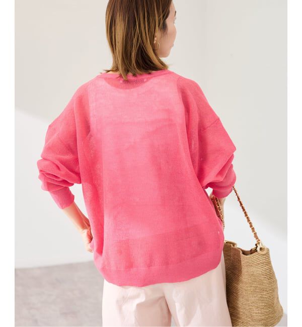 FRAMeWORK「シアーアゼVネックプルオーバー」|ニット・セーター|