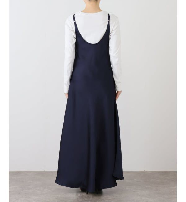  「GREEN BUTTER/グリーンバター シルキーUネックドレス」|ワンピース|