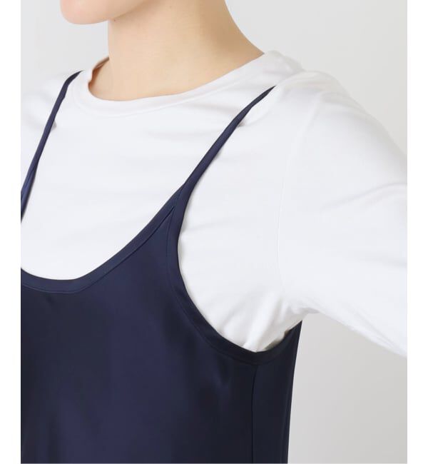  「GREEN BUTTER/グリーンバター シルキーUネックドレス」|ワンピース|